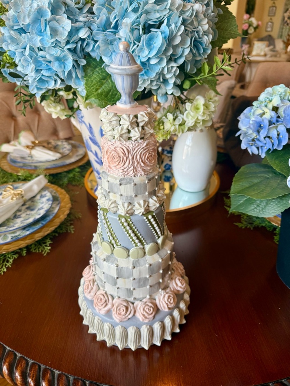 MacKenzie-Childs Cameo Tiered Cake